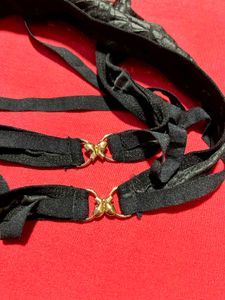 Black Sexy Thong S/M – Butterfly Hook Design