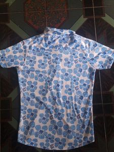 blue printed shirt good shir