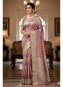 Elegant unique multicolour soft Silk Saree