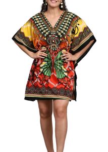 Women Graphic Printed Rayon Casual Kaftan