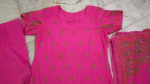 Pink Embroidered Salwar Kameez Suit