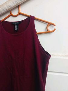 Forever 21 Burgundy Bodysuit