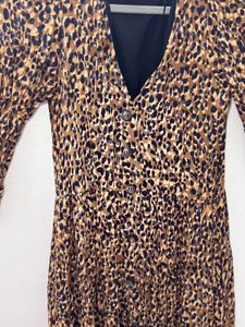 Leopard Print Midi Dress