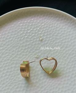 Heart Shaped Stud Earrings