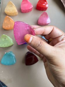 Triangle Hair Clips Transparent