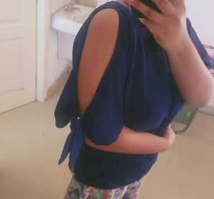 Harpa Navy Blue Top