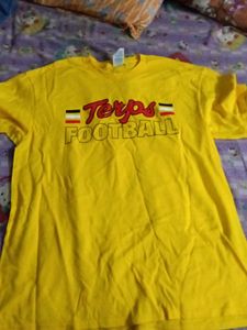 Terps Football Yellow T-Shirt