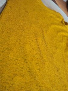 Mustard Top with Embellishments