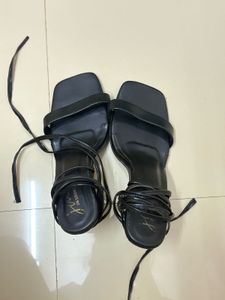 Strappy Black Heels
