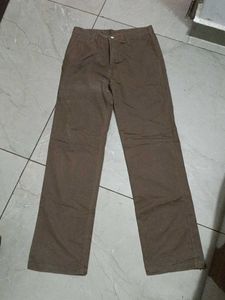 Brown Straight Leg Pants