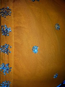 Elegant Mustard Saree