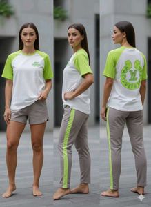 Trendy Green Sleeve T-Shirt
