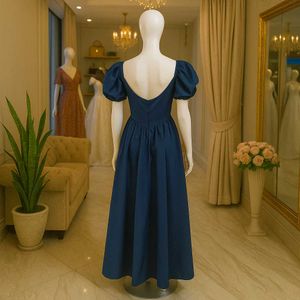 Elegant Navy Blue Midi Dress