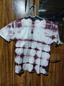 Hand Dyed Purple Tee