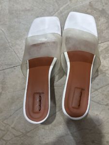 White Transparent Heels
