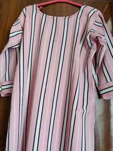 Striped A Line Kurta - Size XL