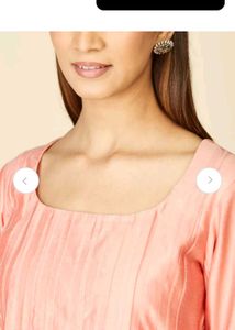FAB india Elegant Peach Kurta