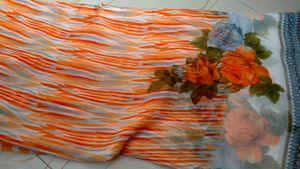 Orange 🧡 Colour Saree