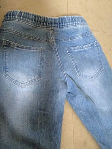 Blue Denim Jogger Jeans
