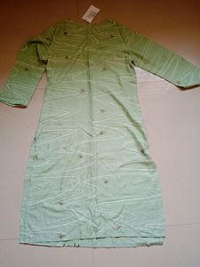 New Pastel Pista Green Kurti