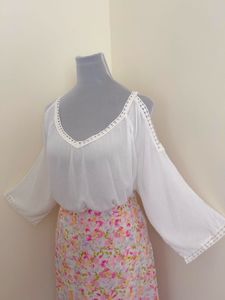 100% COTTON TUNIC WITH LACE