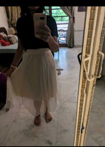 Flowy Cream Skirt