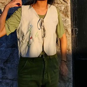 Handmade Embroidered Vest Top