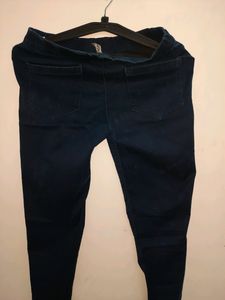 NAVY BLUE DENIM JEANS Legging