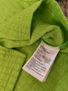 H&amp;M Lime Green Cardigan Crop Top