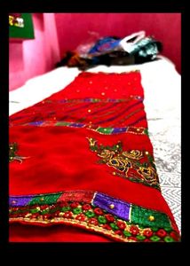 Elegant Red Saree
