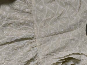 Embroidered White Dress