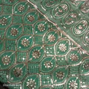 Fully Work Saree With Blouse Size 34to36