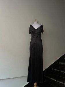 Elegant Black Long Gown