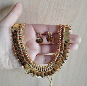 Gold Coin Necklace & Earring Set ❤️