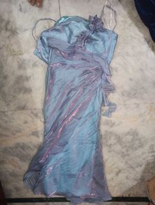 Lolita Aqua Mermaid Kawali Y2k Ruffle Dress