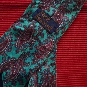 Vintage Teal Paisley Silk Tie