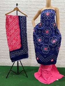 🍁BANDHANI EDGING DRESS MATERIAL🍁