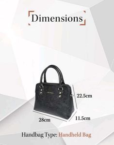 Lino Peross Black Handbag