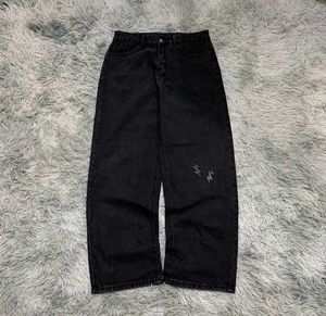 Unisex baggy black jeans