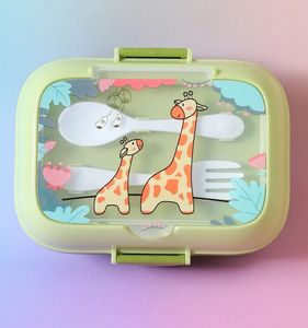 Giraffe Print Lunchbox &amp; Water Bottle Set