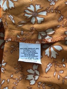 Orange Printed Dress(Women’s)