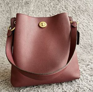Authentic Coach Willow  leather bucket bag