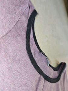 Purple Top with Black Trim