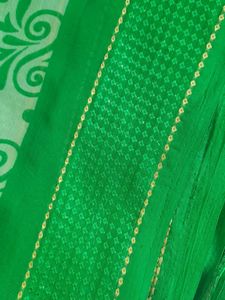 Parrot Green Daily Wear Saree