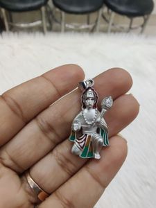 92.5 Sterling Silver Hanuman Ji Pendant