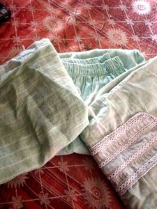 Sage Green Embroidered Suit Set