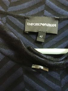 Emporio Armani Chevron Knit Top