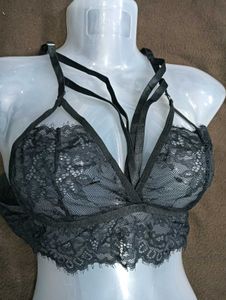 Lace Bralette with 🖤Strappy Detail