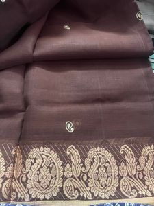 Cotton Saree with fabric work