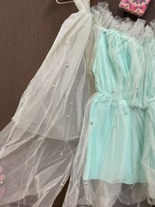 Ruffle Net Party Top